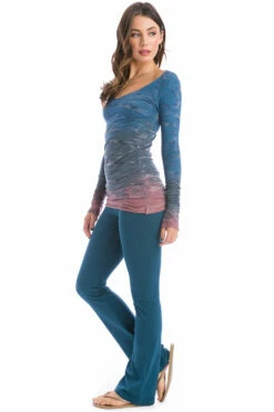 Long Skinny Sexy V Tunic T -Outlet Hard Tail Forever Store sl36 rainbow horizon 91 3