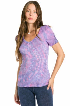 Basic Sexy V-Neck Slub T