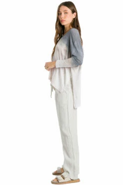 Oversized 3/4 Raglan Sleeve Slub T -Outlet Hard Tail Forever Store slub13 rainbow horizon 54 5