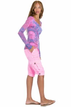 Basic Sexy Long Sleeve V-Neck Slub T -Outlet Hard Tail Forever Store slub16 starburst rainbow 1 3