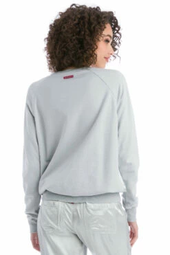 Satin Inset Baby Fleece Pullover -Outlet Hard Tail Forever Store smf41 dove 2