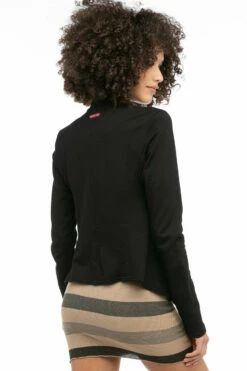 Baby Fleece One Button Blazer 8 Baby Fleece One Button Blazer -Outlet Hard Tail Forever Store smf44 black 2