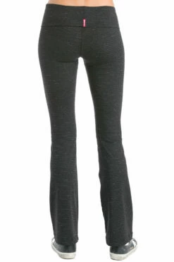 Micro Stripe Classic Rolldown Bootleg Flare Performance Pant -Outlet Hard Tail Forever Store supbms1 black 3