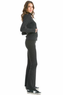 Micro Stripe Classic Rolldown Bootleg Flare Performance Pant -Outlet Hard Tail Forever Store supbms1 black 5