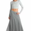 Double Layered Sweep Voile Skirt 1 Double Layered Sweep Voile Skirt -Outlet Hard Tail Forever Store vg191 glass 1