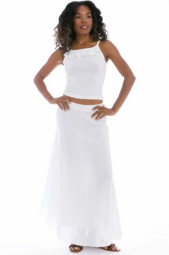 Double Layered Sweep Skirt