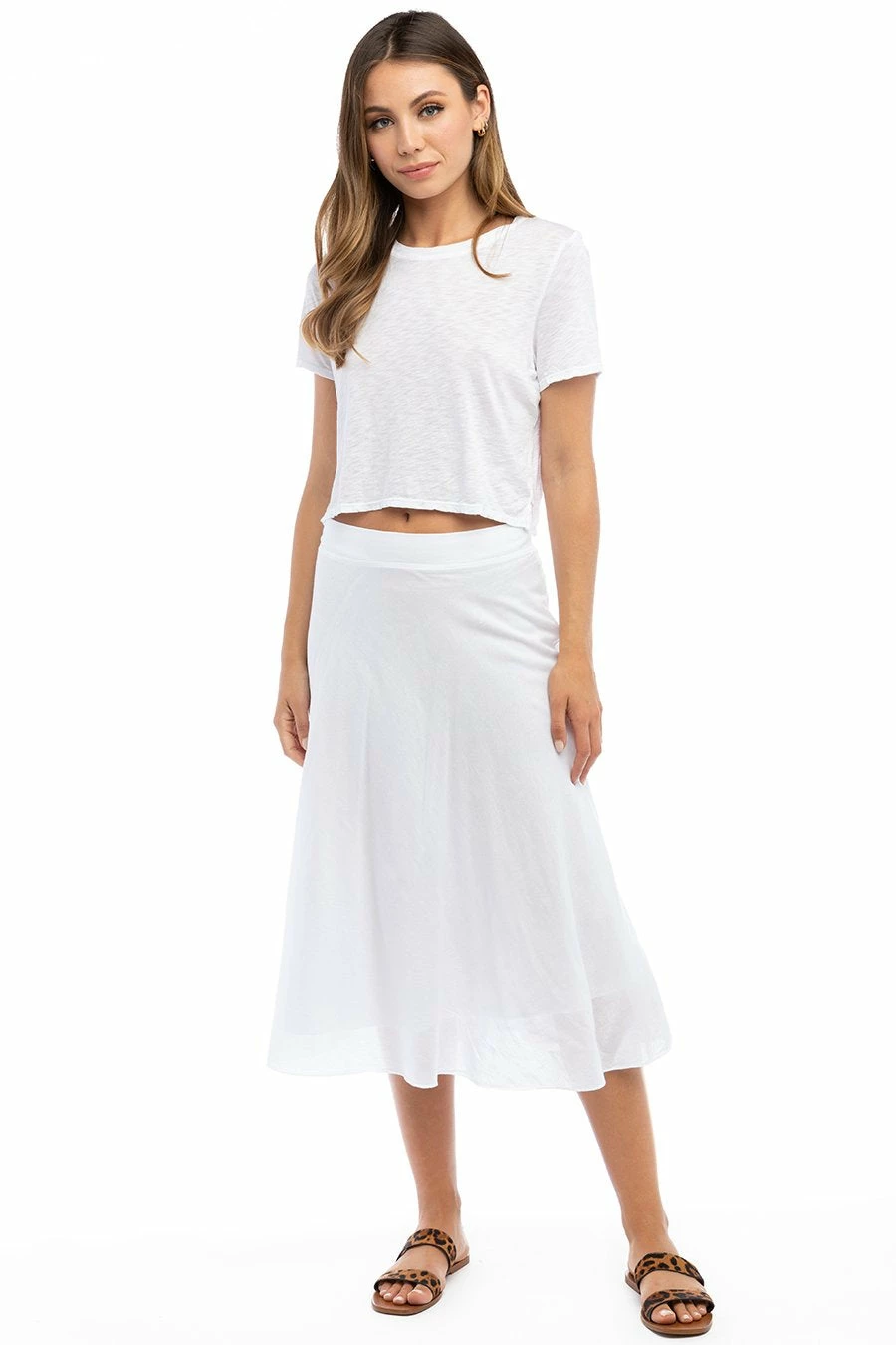 Double Layered Midi Voile Skirt 3 Double Layered Midi Voile Skirt