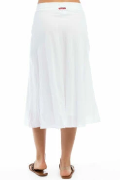 Double Layered Midi Voile Skirt 14 Double Layered Midi Voile Skirt -Outlet Hard Tail Forever Store vg196 white 6