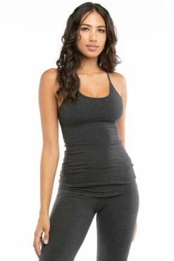 Freestyle Bra Tank 7 Freestyle Bra Tank -Outlet Hard Tail Forever Store w329 dark charcoal heather gray 1