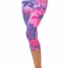 Flat Waist Capri Legging -Outlet Hard Tail Forever Store w374 starburst rainbow 1 1