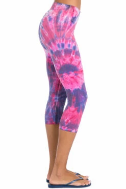 Flat Waist Capri Legging 10 Flat Waist Capri Legging -Outlet Hard Tail Forever Store w374 starburst rainbow 1 3