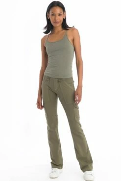 6 Pocket Cargo Bootleg Flare Pant 12 6 Pocket Cargo Bootleg Flare Pant -Outlet Hard Tail Forever Store w445 olive 4