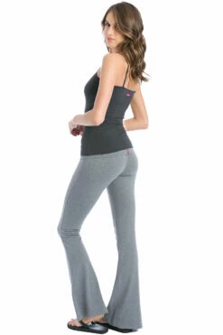 Contour Rolldown Super Bell Pant -Outlet Hard Tail Forever Store w447 charcoal heather gray 6