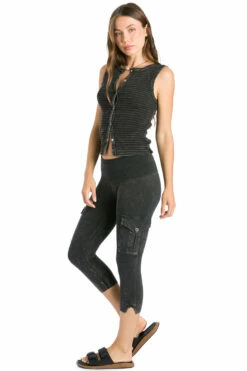 Contour Rolldown Cargo Crop Legging 12 Contour Rolldown Cargo Crop Legging -Outlet Hard Tail Forever Store w448 mineral wash 6 5