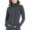 Athena Jacket 2 Athena Jacket -Outlet Hard Tail Forever Store w469 dark charcoal heather gray 1