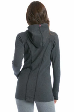Athena Jacket -Outlet Hard Tail Forever Store w469 dark charcoal heather gray 3