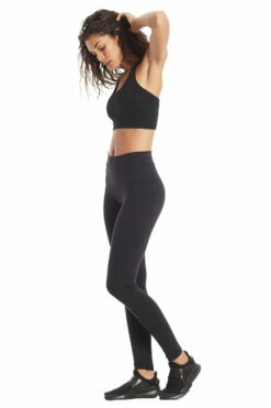 Swimmers Crop Tank With Bra -Outlet Hard Tail Forever Store w556.blk 4