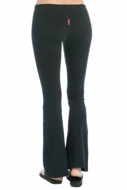 Contour Rolldown Boho Bell Pant -Outlet Hard Tail Forever Store w598 black 3