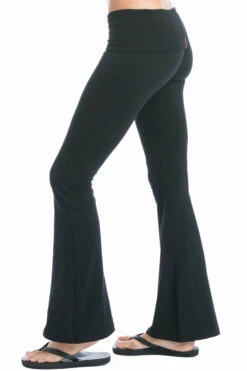 Contour Rolldown Boho Bell Pant -Outlet Hard Tail Forever Store w598 black 4