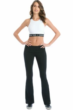 Contour Rolldown Boho Bell Pant -Outlet Hard Tail Forever Store w598 black 6