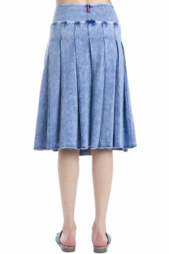 Knife Pleat Knee Skirt 10 Knife Pleat Knee Skirt -Outlet Hard Tail Forever Store w959 mineral wash 7 4