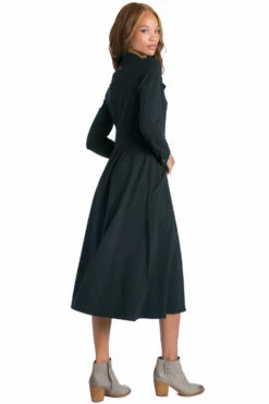 Jean Coat Dress -Outlet Hard Tail Forever Store w976 black 3